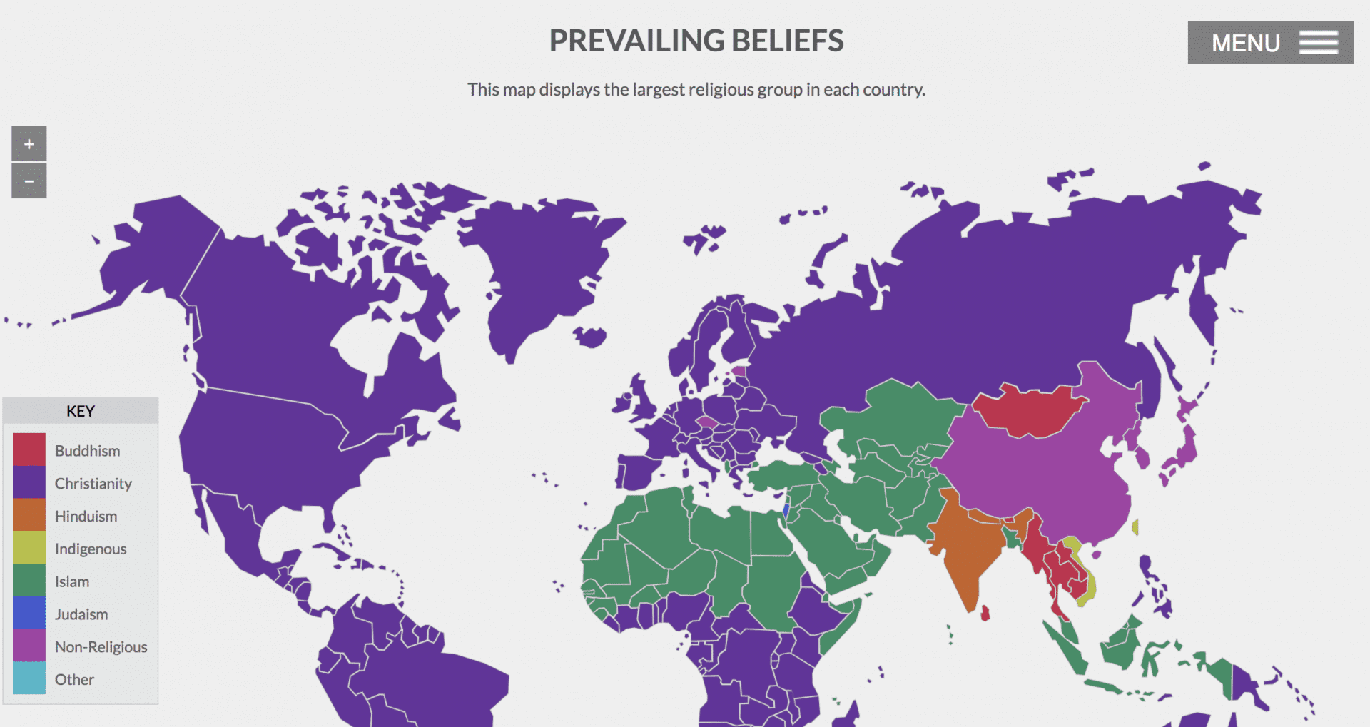 Learning About World Religions Map Mountain Lake PBS   Screen Shot 2018 11 19 At 4.16.43 PM 